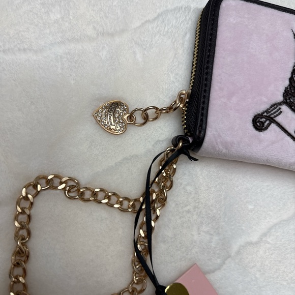 Juicy Couture Chiffon Pink Scottie Dog Large Zip-Around Wallet - Picture 2 of 6